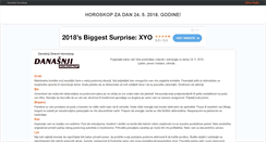 Desktop Screenshot of danasnjihoroskop.com